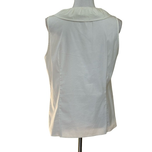 Lafayette 148 cream blouse with bow, 12, classic, minimalist, ladylike - Picture 3 of 6